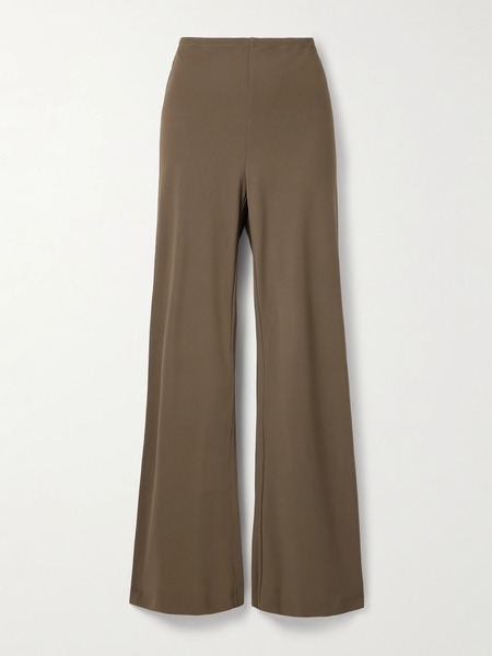  Staud   Stroll Crepe Flared Pants   Brown 