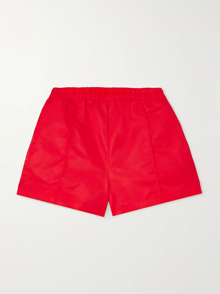  Staud   Taurus Paneled Shell Shorts   Red 