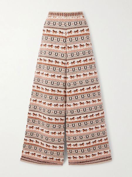  Stella Mccartney   Wool Wide Leg Pants   Light Brown 