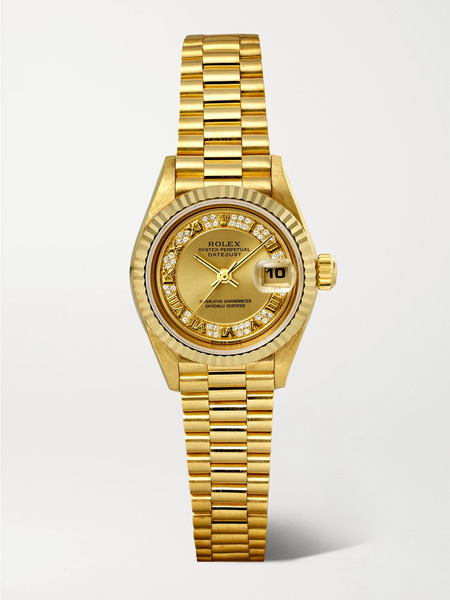  Stephanie Windsor   + Rolex Vintage 1995 Datejust Automatic 26mm 18 Karat Gold And Diamond Watch, Ref. No. 69178 (fits Up To 6.1 Wrist)   One Size 