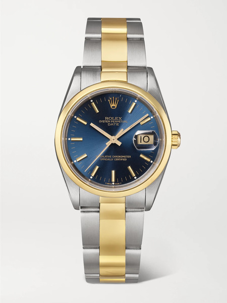  Stephanie Windsor   + Rolex Vintage 1991 Oyster Perpetual Datejust Automatic 34mm 18 Karat Gold And Stainless Steel Watch, Ref. No. 15203   One Size 