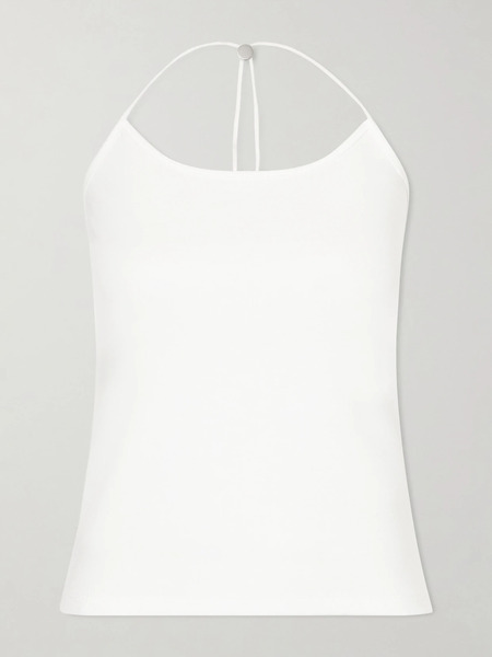  Still Here   Toggle Cotton Tank Top   White 