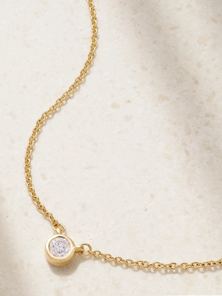  Stone And Strand   Gold Diamond Necklace   One Size 