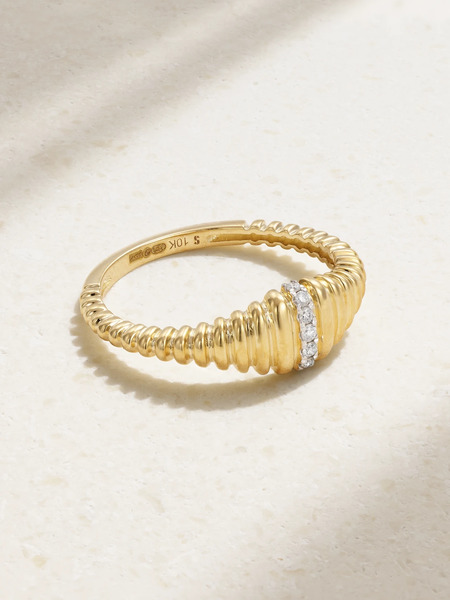  Stone And Strand   10 Karat Gold Diamond Ring   6 