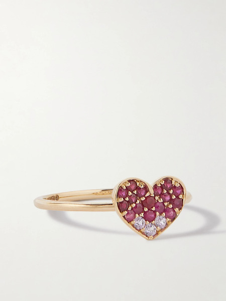  Stone And Strand   You're Making Me Blush 10 Karat Gold Ruby Ring   6 