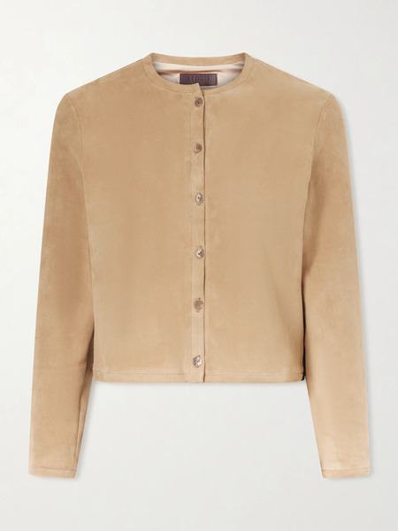  Stouls   Astrid Suede Cardigan   Beige 