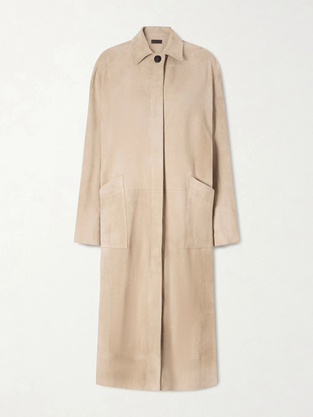 Stouls   Corleone Suede Coat   Light Gray 
