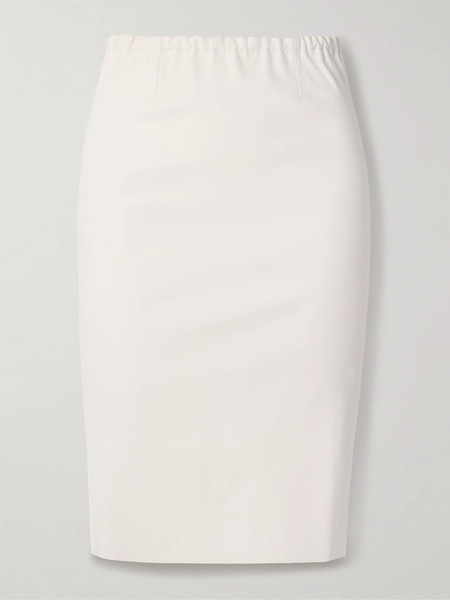  Stouls   Gilda Leather Skirt   White 