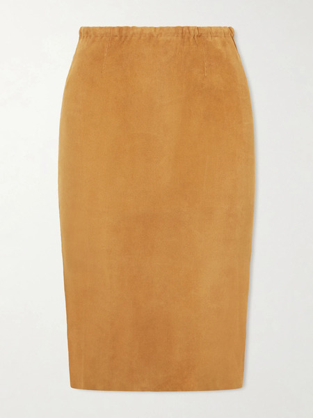  Stouls   Gilda Suede Skirt   Camel 