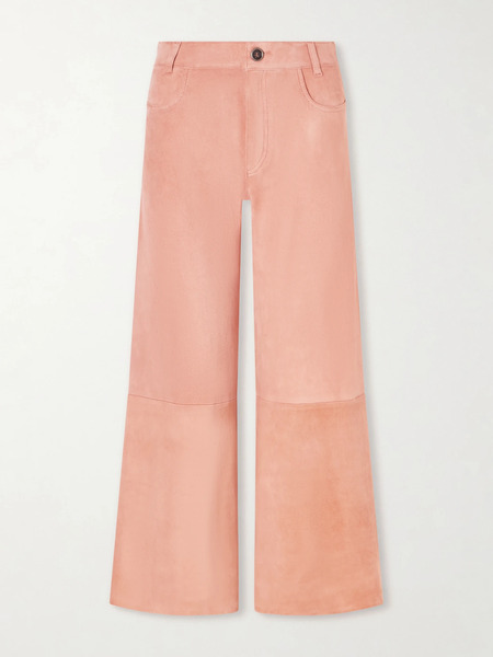  Stouls   Lilou Suede Wide Leg Pants   Pink 