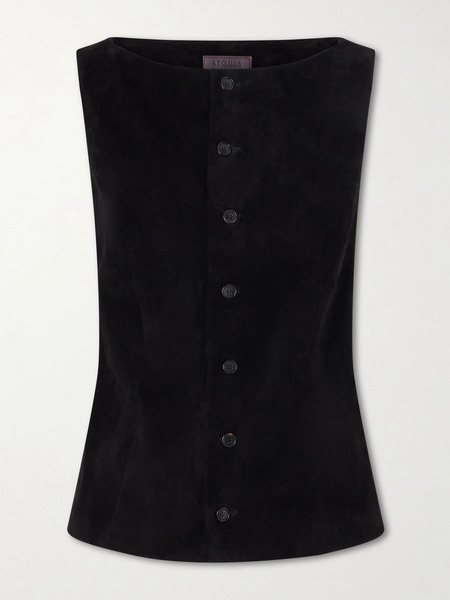  Stouls   Mae Suede Vest   Black 