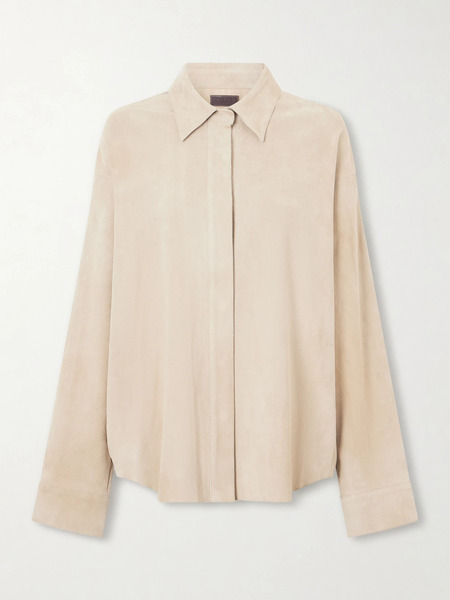  Stouls   Simone Suede Shirt   Beige 