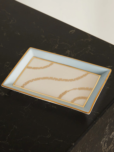  Suzanne Kalan   + Jonathan Adler Porcelain Jewelry Tray   Blush 