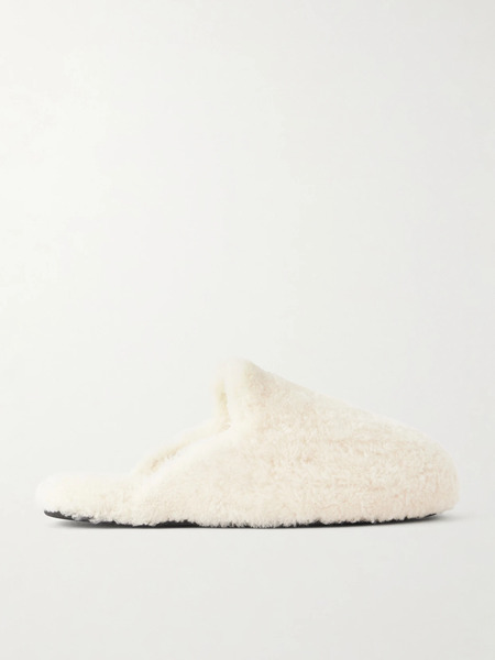  Tekla   Shearling Slippers   Cream 