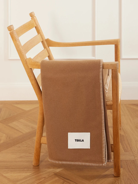  Tekla   Wool Blanket   Brown 