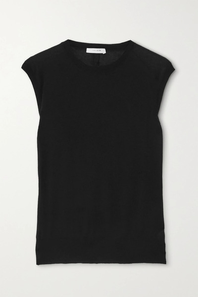  The Row   Balham Cashmere Top   Black 