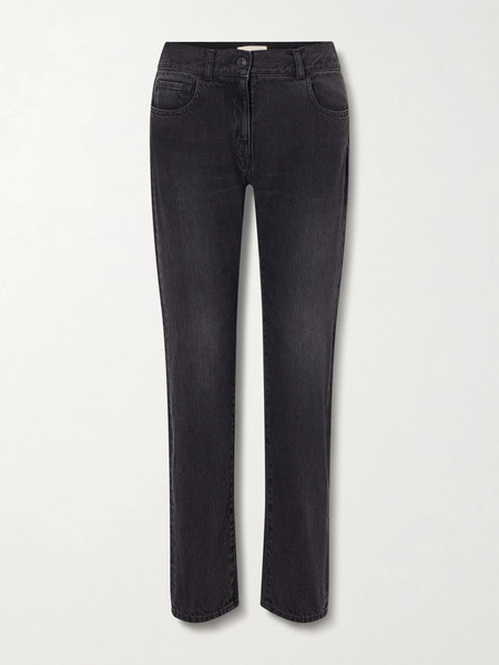  The Row   Booker Mid Rise Straight Leg Jeans   Black 