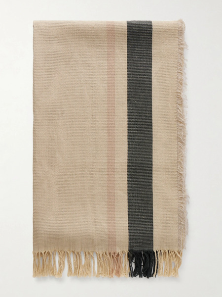  The Row   Cadia Cotton And Linen Blend Scarf   Multi 