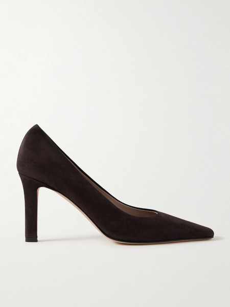  The Row   Carla Suede Pumps   Chocolate 
