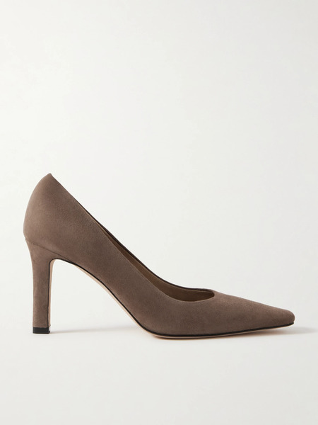  The Row   Carla Suede Pumps   Taupe 