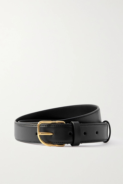  The Row   Caspian Leather Belt   Black 