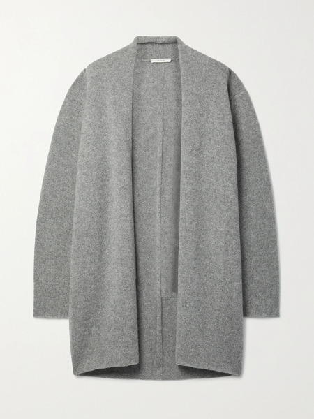  The Row   Essentials Fulham Cashmere Cardigan   Gray 