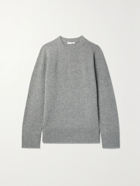  The Row   Essentials Sibem Wool And Cashmere Blend Sweater   Gray 