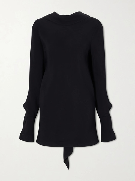  The Row   Evo Crepe Blouse   Black 