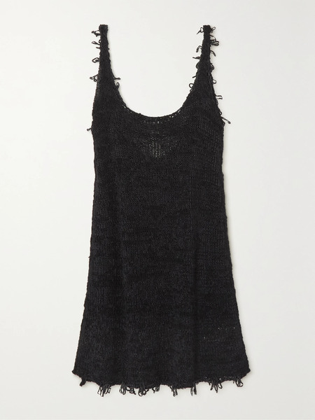  The Row   Fabiana Distressed Silk Tank   Black 