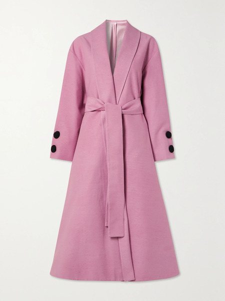  The Row   Gina Silk Coat   Pink 