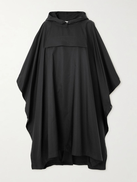  The Row   Hooded Shell Coat   Black 