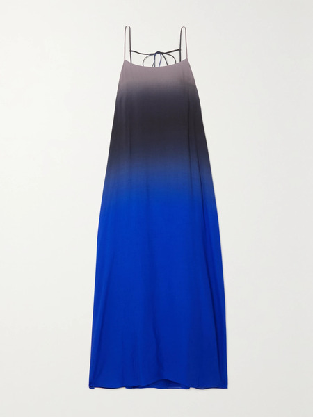  The Row   Kula Ombré Voile Maxi Dress   Blue 