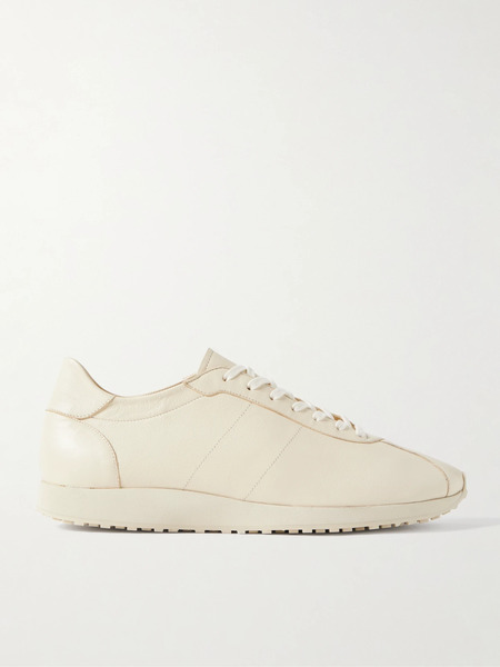  The Row   Mica Leather Sneakers   Ivory 