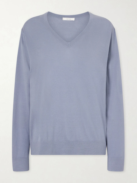  The Row   Naius Wool Sweater   Light Blue 