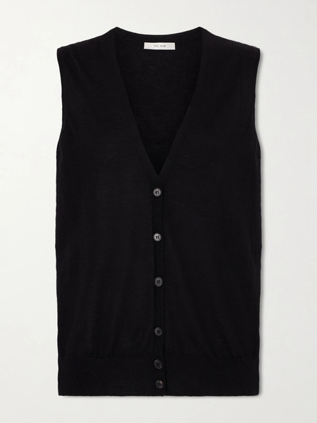  The Row   Neel Cashmere Vest   Black 