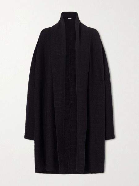  The Row   Novaan Cashmere And Silk Blend Cardigan   Black 