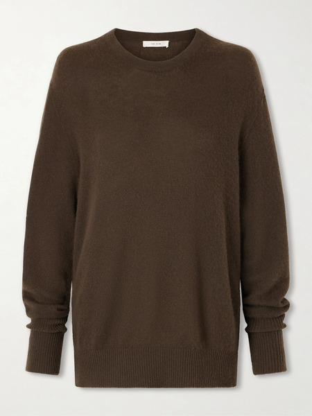  The Row   Odelle Cashmere Knit   Dark Brown 