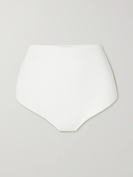 The Row   Ribbed Stretch Jersey Briefs   White 
