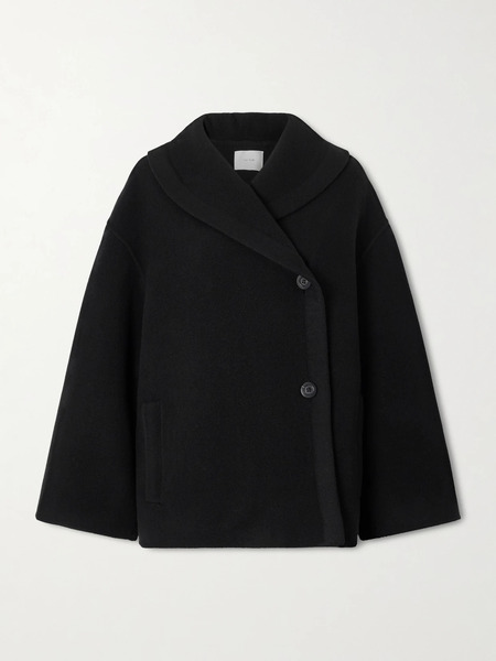  The Row   Temur Wool Coat   Black 