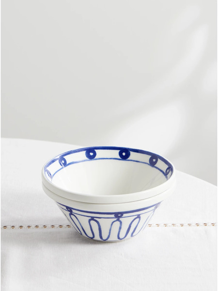  Themis Z   Kyma Painted Porcelain Bowl   Blue 