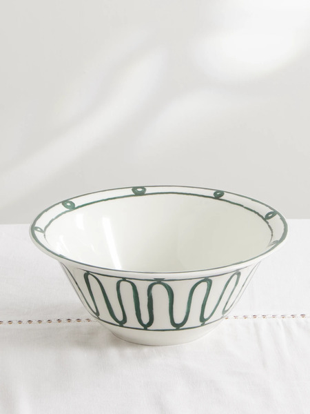  Themis Z   Kyma Painted Porcelain Bowl   Green 