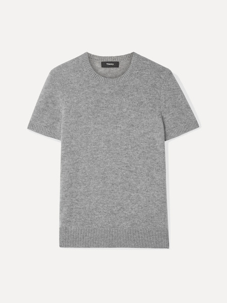  Theory   Basic Tee Feather Cashmere   Gray 