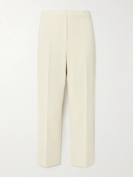  Theory   Treeca Crepe Cropped Slim Leg Pants   Off White 