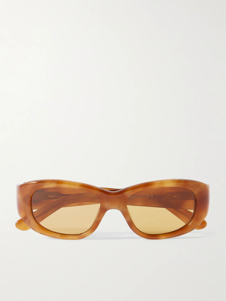  Thistles   The Al Square Frame Tortoiseshell Acetate Sunglasses   One Size 