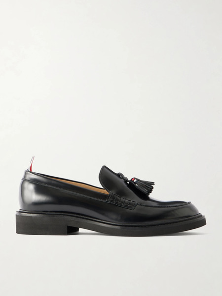  Thom Browne   Tassel Leather Loafers   Black 