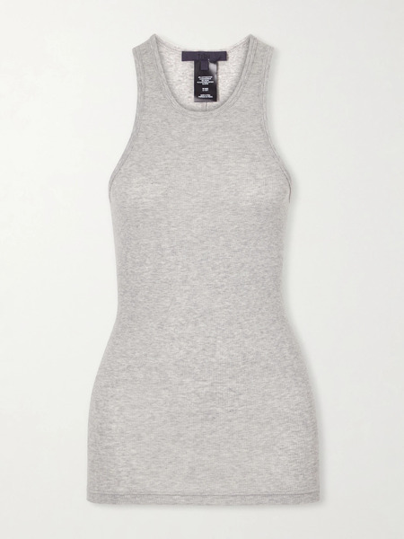  Tibi   Cotton Blend Tank   Gray 