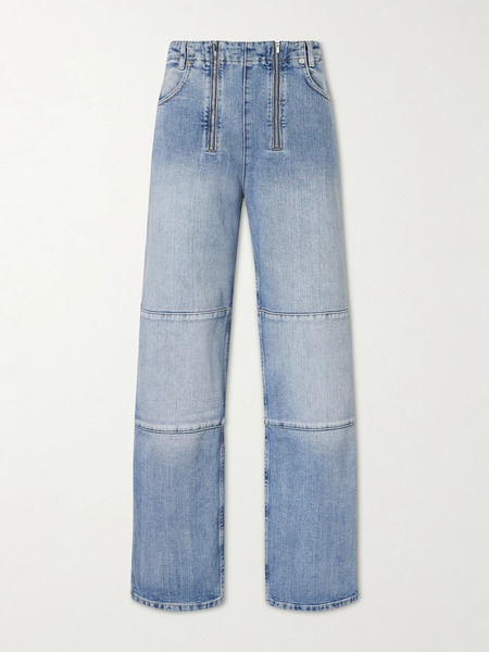  Tibi   Fischer Mid Rise Wide Leg Jeans   Blue 