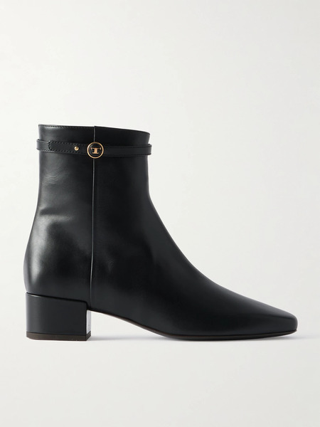  Tod's   Leather Ankle Boots   Black 