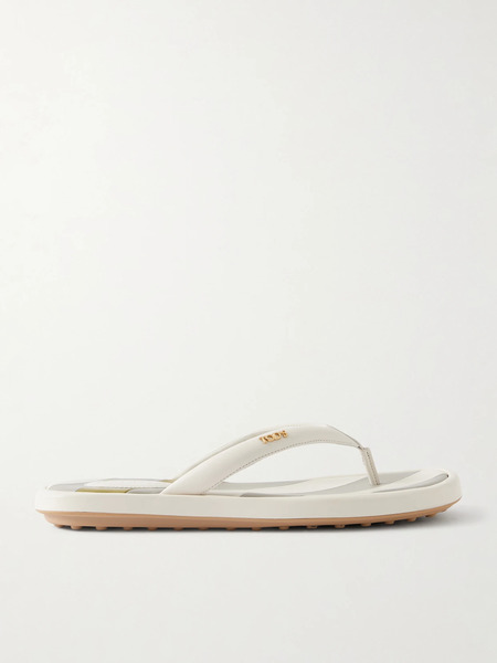  Tod's   Leather Flip Flop   White 