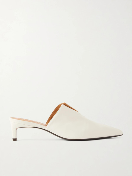  Tod's   Leather Mules   White 